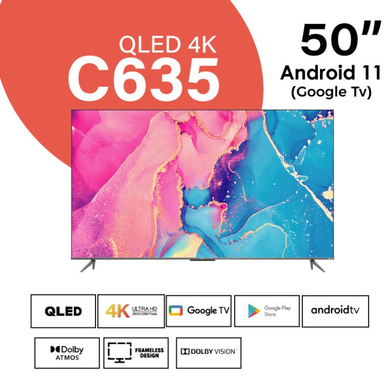 TCL 50C635 50 inch QLED 4K HDR Google TV - tclkenya