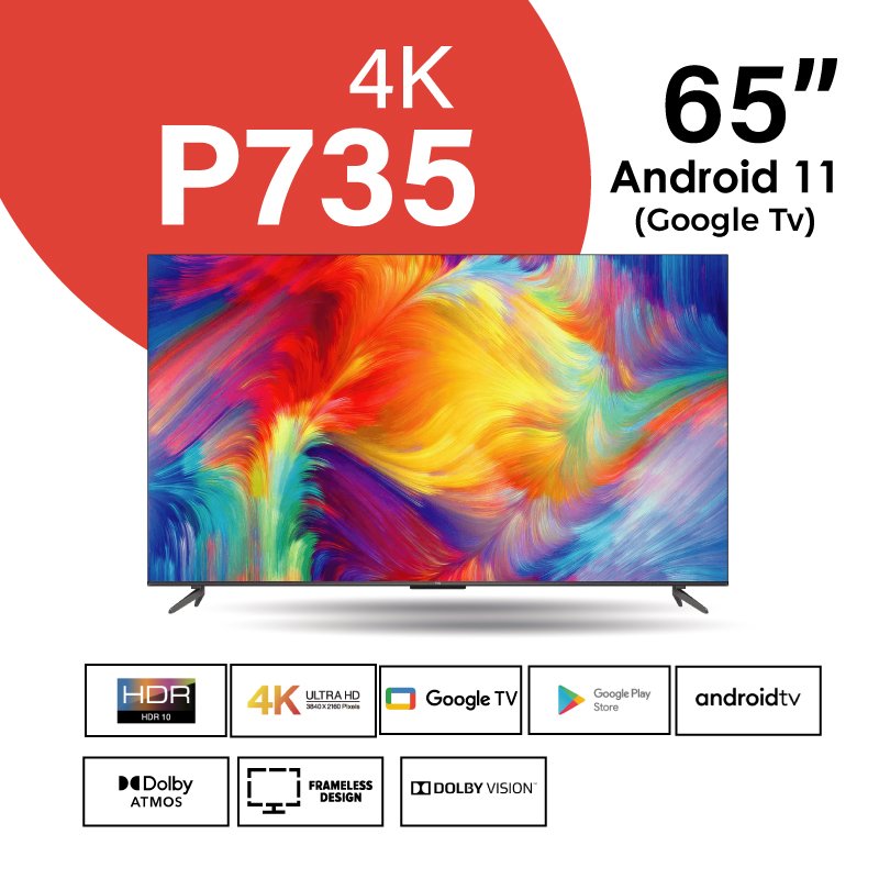TCL P735 65 inch 4K HDR Google TV - tclkenya