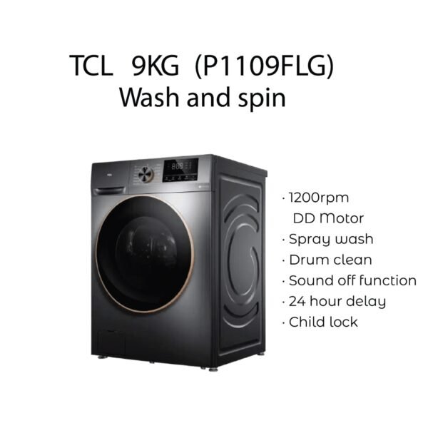 TCL P1109FL 9kg Front Load Washing Machine
