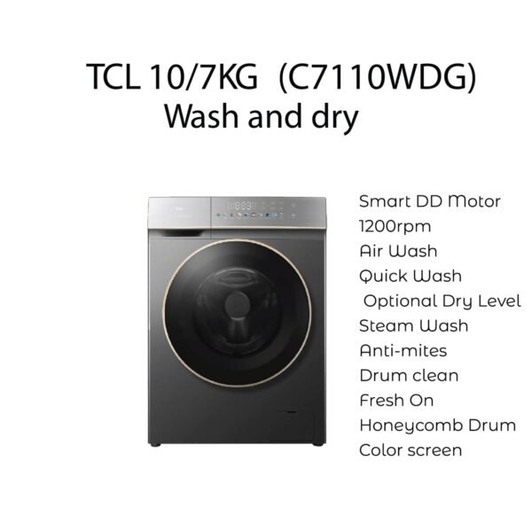 TCL C7110WDG 10kg Wash /7kg Dry Capacity DD Inverter Washing machine