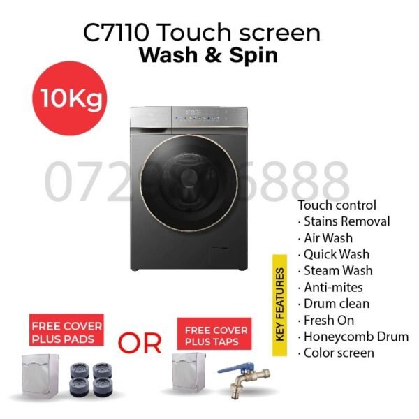 TCL C7110FLG 10kg Wash & Spin DD Inverter Washing machine