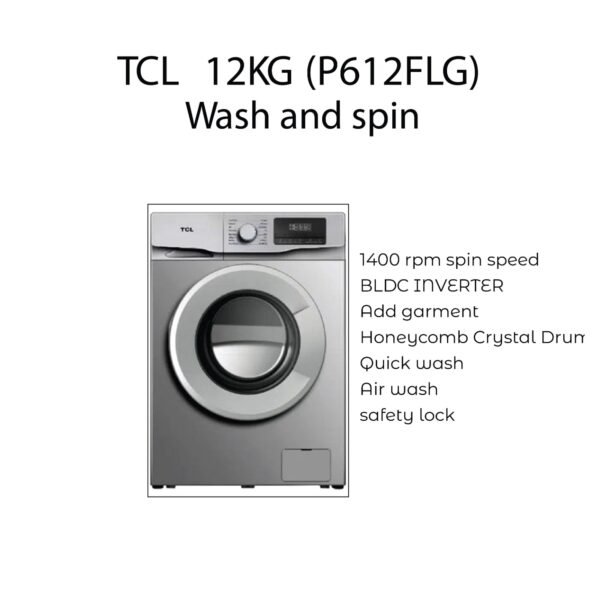 TCL P612FLG 12Kg Front Load Washing Machine