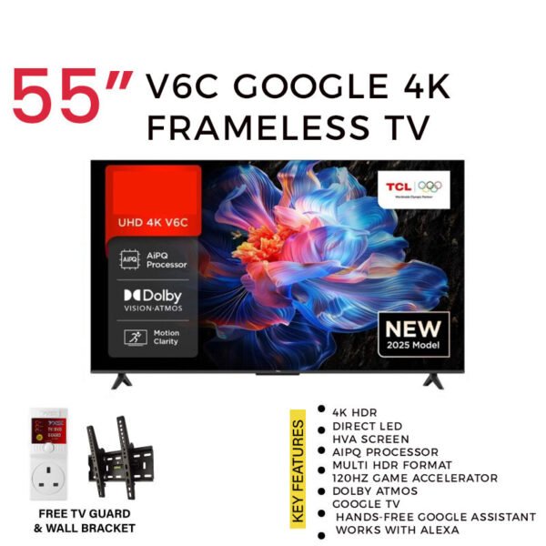 TCL V6C 55 Inch Direct LED 4K HDR Smart TV