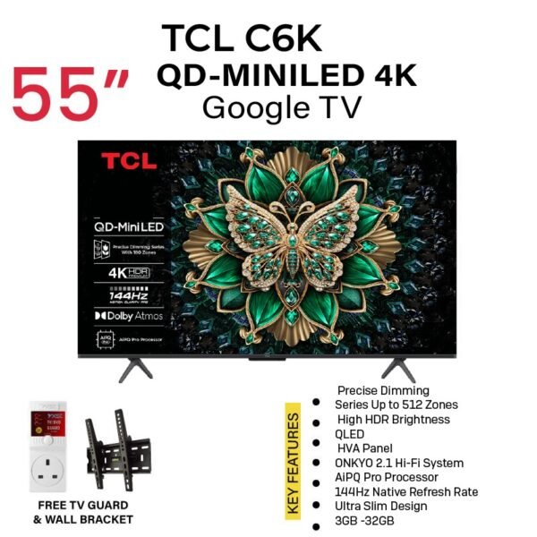 TCL C6K 55 Inch Premium QD MiniLED TV Tclkenya TCL C6K 55 Inch Premium QD MiniLED TV Tclkenya