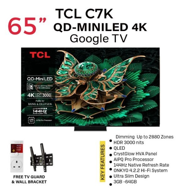 TCL C7K 65 Inch Premium QD-MiniLED TV