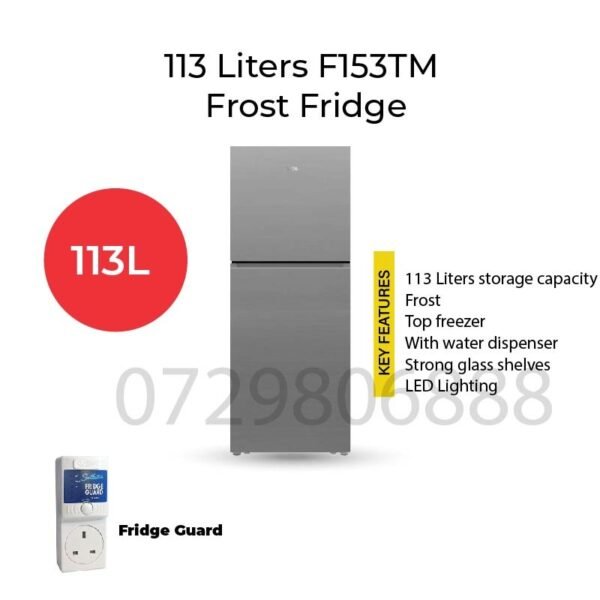 TCL F153TM 153L Double Door Fridge