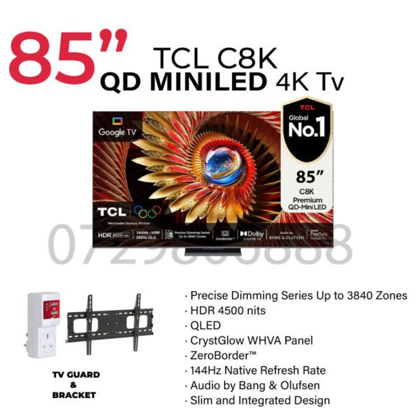 TCL C8K 85 Inch QD-MINILED Google TV